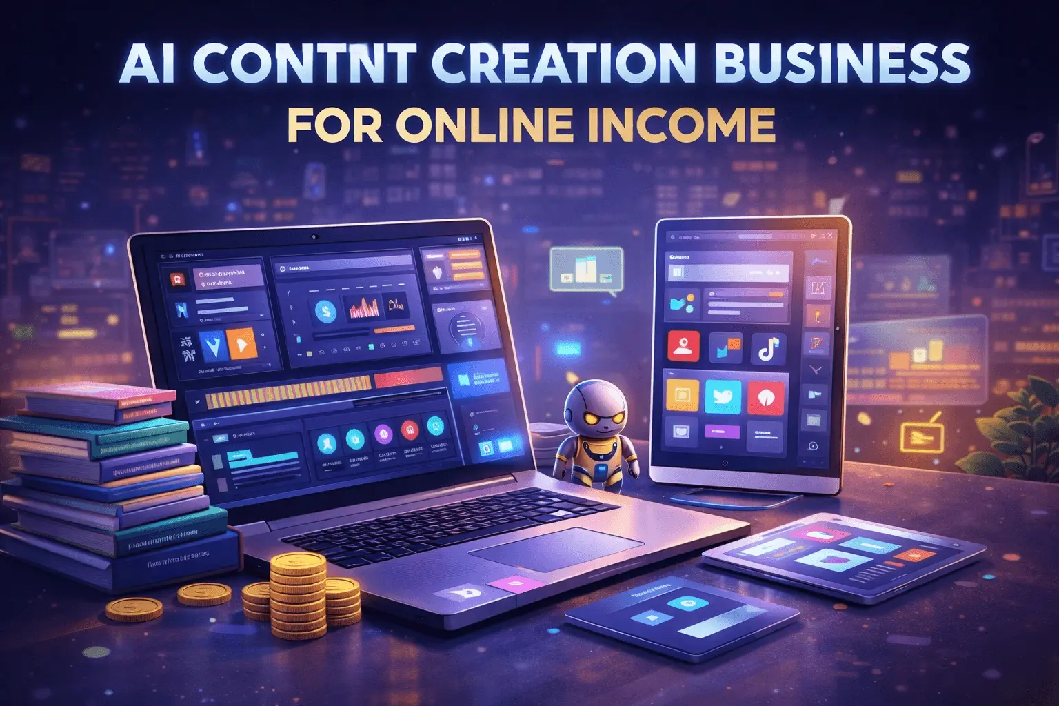 AI content creation business for online income