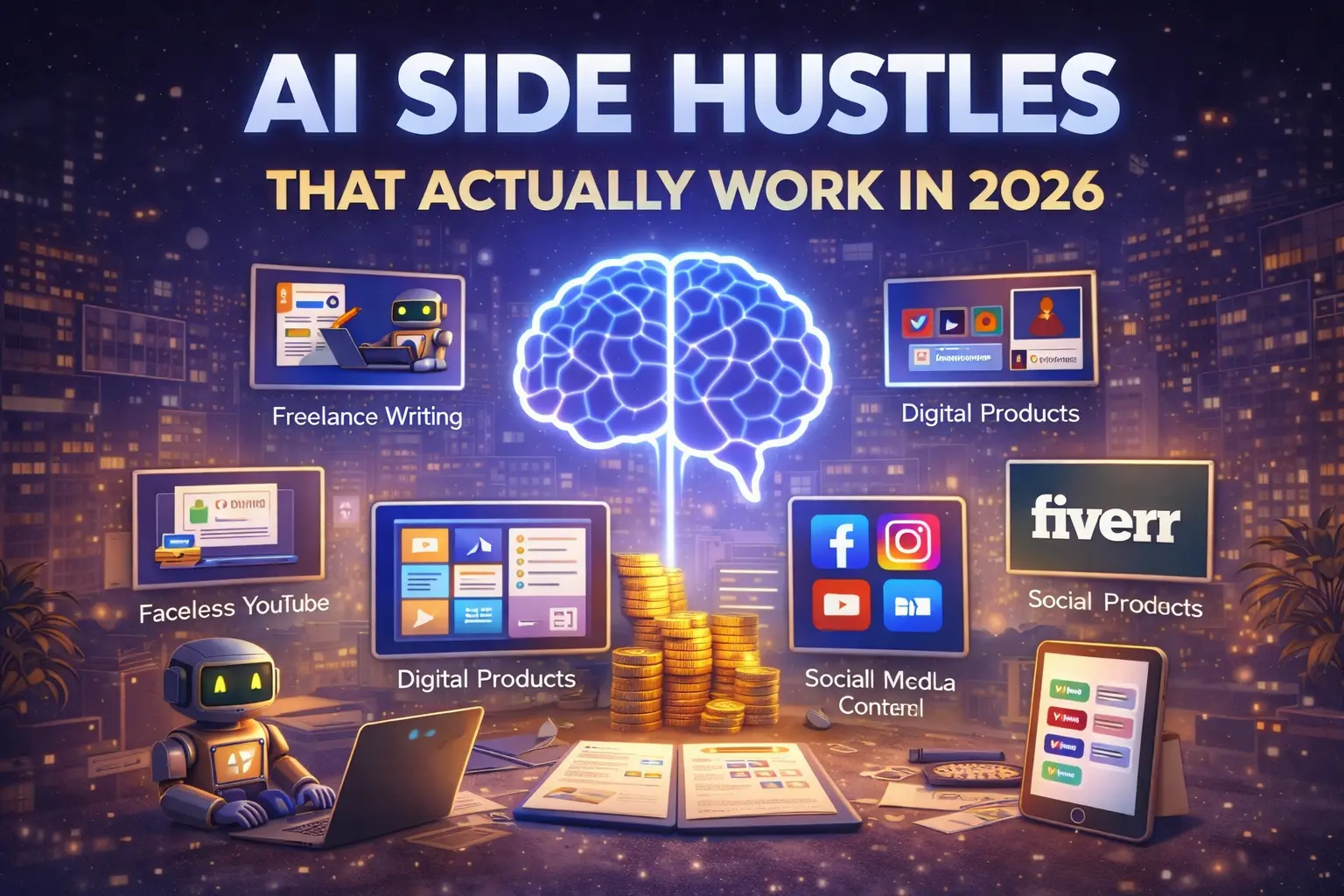 AI side hustles that actually work in 2026