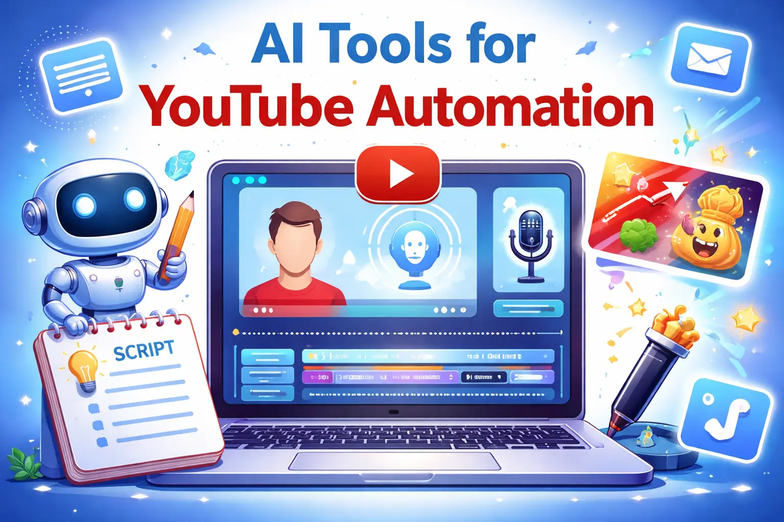 AI tools for YouTube automation