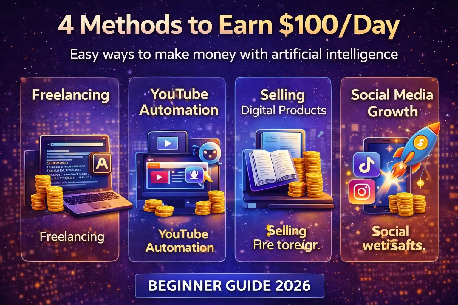 make money with AI youtube automation tools