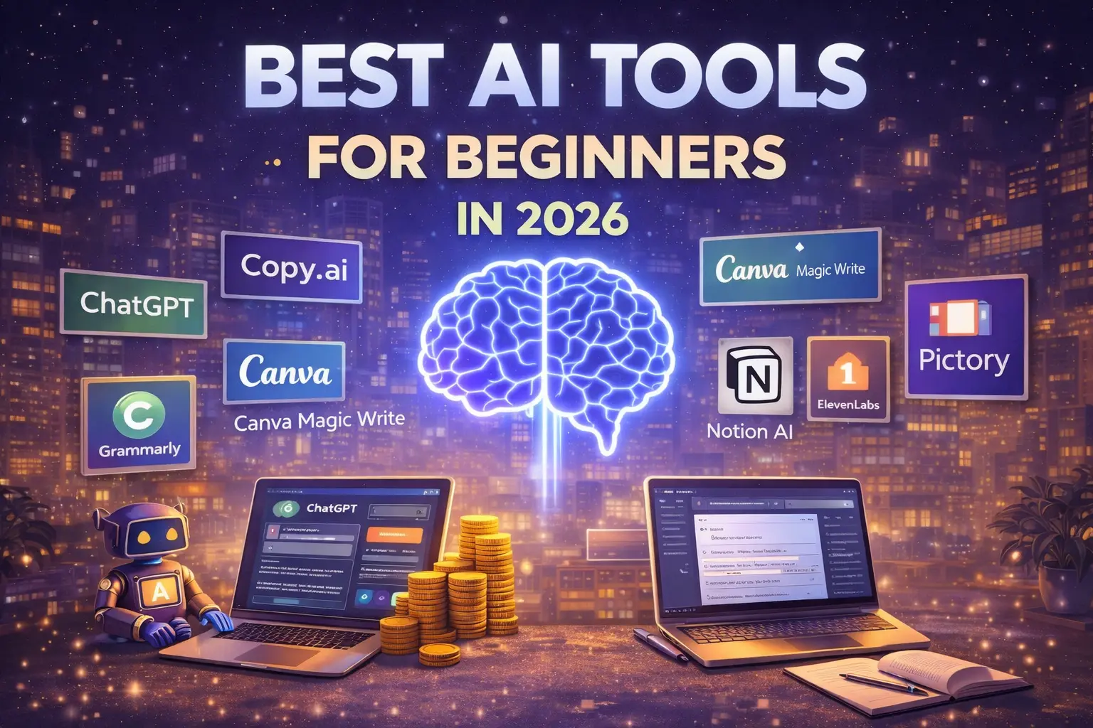 best AI tools for beginners in 2026