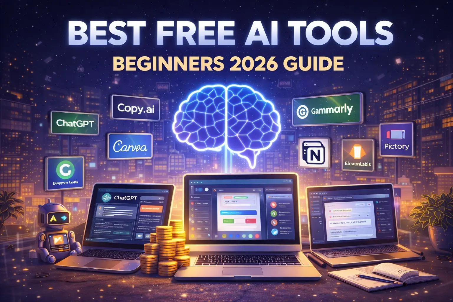 best free AI tools for beginners 2026
