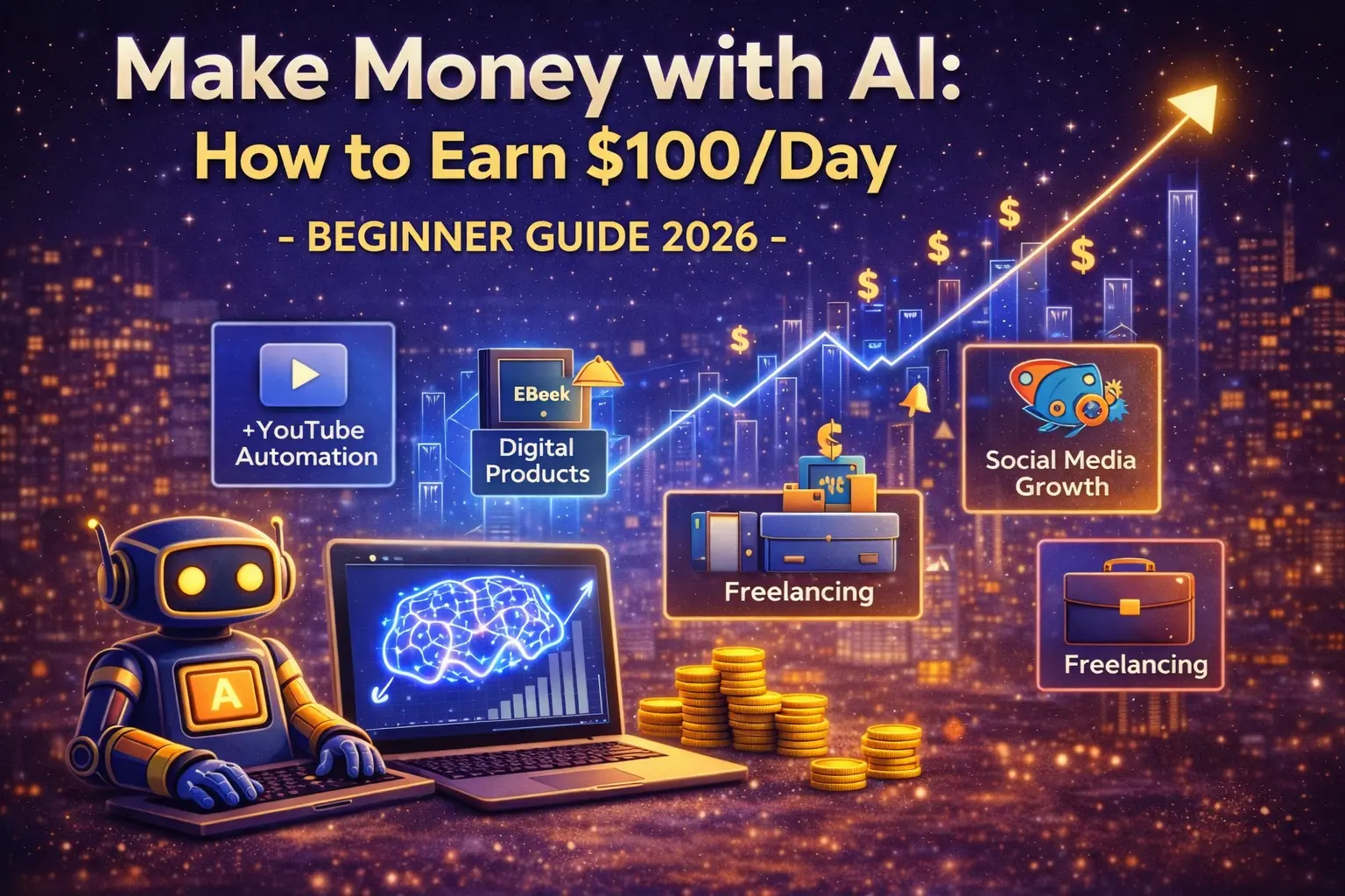 make money with AI 2026 online income methods